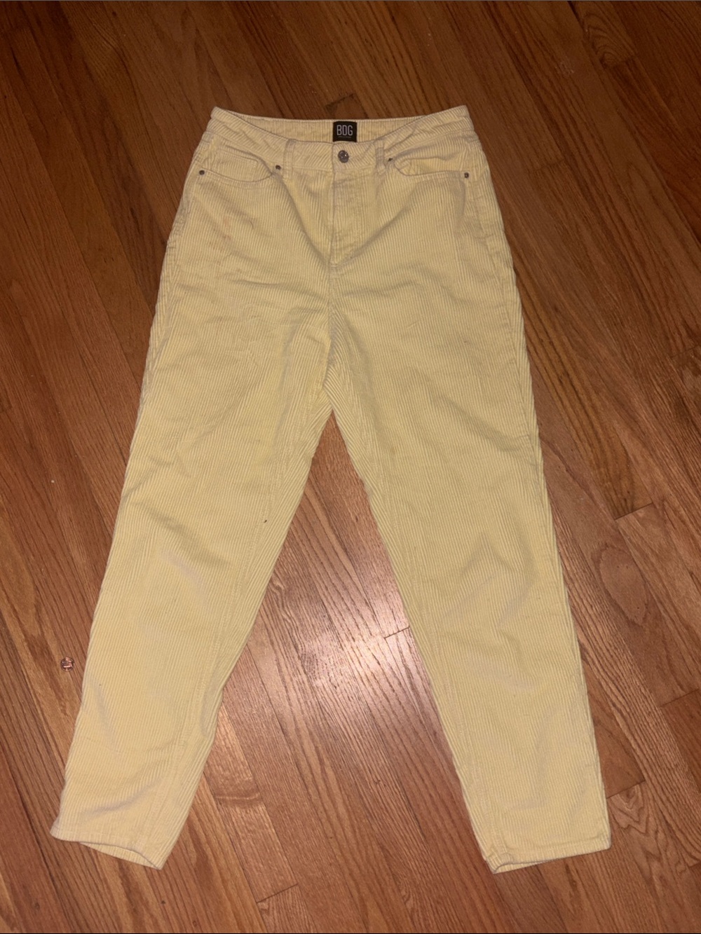 BDG Yellow Corduroy High-Rise Pants
